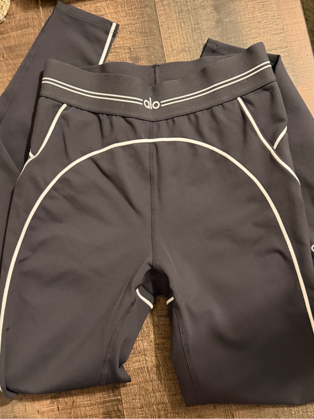 Airbrush high waisted Heart throw leggings and site and white size small